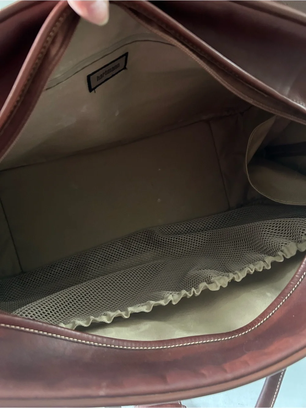Hartmann Luggage Mens Leather Weekender Bag